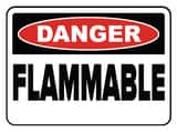 Accuform Signs 14 x 10 in. Aluminum Sign - DANGER FLAMMABLE AMCHL231VA at Pollardwater