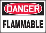 Accuform 14 x 10 in. Danger Flammable Sign AMCHL231VP at Pollardwater