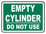 Accuform Signs 14 x 10 in. Aluminum Sign - EMPTY CYLINDERS DO NOT USE AMCPG530VA at Pollardwater