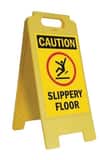 Accuform Signs Fold-ups® 12 in. Floor Sign Caution - Slippery Floor AMF105 at Pollardwater