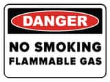 Accuform Signs 14 x 10 in. Adhesive Vinyl Sign - DANGER NO SMOKING AMWLD016VS at Pollardwater