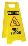 Accuform Signs Fold-ups® 12 in. Floor Sign Caution - Wet Floor AMF111 at Pollardwater