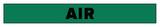 Accuform Signs Air Pipe Marker in Green and White ARPK121SSD at Pollardwater