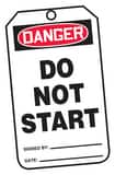 Safety TAG DNGR DO NOT START 25 Pack AMDT114PTP at Pollardwater