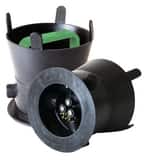 SW Services Debris Caps™ Cap with Handle and Locking Bracket in Black and Green SDC455GRLD4 at Pollardwater