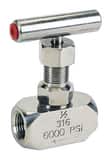 Accurate Valve Automation 3/8 in. Stainless Steel FNPT Needle Valve A908C at Pollardwater
