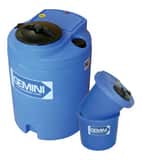 Peabody Engineering and Supply Gemini 19-1/2 in. 15 gal Polyethylene Dual Containment Tank Assembly in Blue P0128907 at Pollardwater