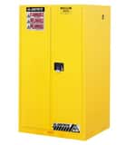 Justrite Sure-Grip® EX Classic Safety Cabinet Yellow 60 gal Manual Close JUS896000 at Pollardwater