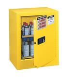 Justrite Sure-Grip® EX Aerosol Can Safety Cabinet Yellow Manual Close JUS890500 at Pollardwater