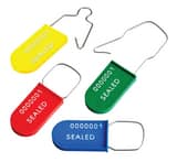 Accuform Plastic Padlock Wire Seals Red 100 Pack ATLS123RD at Pollardwater