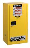 Justrite Sure-Grip® EX Countertop Cabinet Yellow 15 gal Self Close J891520 at Pollardwater