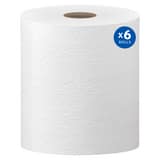 Scott® Kleenex® 600 ft. 8 in. Hard Roll Towel in White (Case of 6) K50606 at Pollardwater