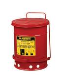 Justrite Oily / Combustible Waste Can Red 6 gal J09100 at Pollardwater