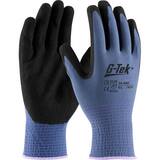 10 Pairs HANVO 33-B125 Polyurethane Coated Knit Nylon Work Gloves Black S-XL 