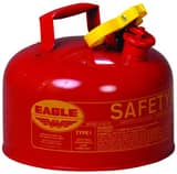 Eagle Type I 2.5 gal Powder Coated Galvanized Steel Type I Gasoline Safety Can in Red EUI25S at Pollardwater