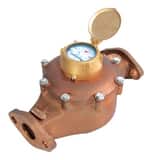 Zenner Model PPD 1-1/2 in. Direct Read Positive Displacement Meter US Gallons Lead Free Bronze 2-Bolt Oval Flange ZPPD09USXPPB at Pollardwater