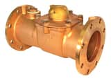 Zenner Model ZTMB 4 in. Flanged 1250 gpm Bronze Cold Water, Turbine Meter with VL-9 Encoded Remote Totalizer - Cubic Foot ZZTMB04CFEBV9M at Pollardwater