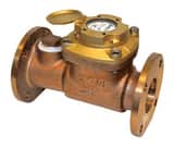 Zenner Model ZTMB 3 in. Flanged 550 gpm Bronze Cold Water, Turbine Meter with VL-9 Encoded Remote Totalizer - Cubic Foot ZZTMB03CFEBV9M at Pollardwater