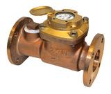 Zenner Model ZTMB 3 in. Flanged 550 gpm Bronze Cold Water, Turbine Meter with VL-9 Encoded Remote Totalizer - Cubic Foot ZZTMB03CFEBV9M at Pollardwater