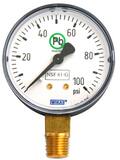 WIKA Bourdon 2-1/2 in. -30 hg 30 psi 1/4 in. MNPT Pressure Gauge W52628060 at Pollardwater