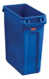 Rubbermaid Slim Jim® 11 x 25 x 22 in. 16 gal Plastic Container in Blue N1971257 at Pollardwater