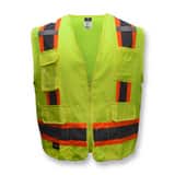 Radians Radwear™ M Size Polyester Surveyor Vest in Hi-Viz Green RSV622ZGTM at Pollardwater
