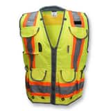 Radians Radwear™ XL Size 300D and Polyester Solid Front Safety Vest in Hi-Viz Green RSV552ZGDXL at Pollardwater