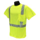 Radians Radwear™ XXL Size Polyester Class 2 T-Shirt Moisture Wicking Mesh in Hi-Viz Green RST112PGS2X at Pollardwater