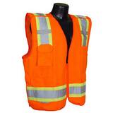 Radians Radwear™ XXL Size Polyester Class 2 Reinforced Vest in Hi-Viz Orange RSV6HO2X at Pollardwater