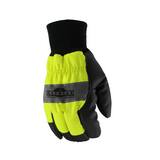 Radians Silver Series™ M Size Shell Reusable Cold Weather, Construction and Traffic Control Thermal Lined Glove in Black and Hi-Viz Yellow RRWG800M at Pollardwater