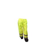 Radians Radwear™ XL/XXL Size Polyester Class E Sealed Waterproof Safety Pants in Hi-viz Green, Black and Silver RSP41EPGSXL2X at Pollardwater