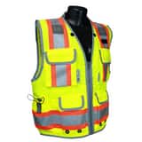 Radians Radwear™ L Size Polyester Class 2 2-Tone Safety Vest Heavy Woven in Hi-Viz Green RSV552ZGDL at Pollardwater