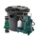 Zoeller 9英尺3/10 HP 115V塑料污水泵系统Z1050001在Pollardwater