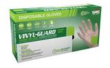 SAS Safety Vinyl-Guard® 4 mil Size M Powder Free Plastic Disposable Glove in Clear (Pack of 100) S650720 at Pollardwater