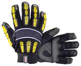 SAS Safety MX Impact Gloves in Black and Yellow S672002 at Pollardwater