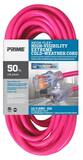 PRIME® Extension Cord in Neon Pink PNS513830 at Pollardwater