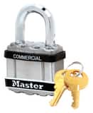 Master Lock 1-3/4 x 1 in. Magnum Laminated Steel Padlock with Stainless Steel Body Cover Keyed Alike MM1KASTS at Pollardwater