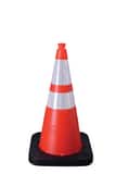VizCon Enviro-Cone® 28 in. Orange Cone with Reflective Collar with 7 lb. Black Base V16028HIWB7 at Pollardwater