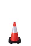 VizCon Enviro-Cone® 18 in. Orange Cone with Reflective Collar with 3 lb. Black Base V16018HIWB3 at Pollardwater