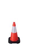 VizCon Enviro-Cone® 18 in. 3 lb. Cone with Reflective Collar in Orange, White and Black V16018HIWB3 at Pollardwater