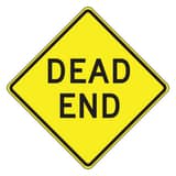 Accuform 30 x 30 in. Engineer Grade Reflective Aluminum Sign in  Yellow - DEAD END AFRW417RA at Pollardwater