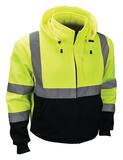 Radians Radwear™ L Size Polyester Sweatshirt with Zip Liner in Hi-Viz Green RSJ323ZGSL at Pollardwater