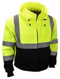 Radians Radwear™ XL Size Polyester Sweatshirt with Zip Liner in Hi-Viz Green RSJ323ZGSXL at Pollardwater