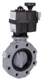 2 in. Plastic Flanged FPM Electric Actuator Butterfly Valve HECPBYV11020V at Pollardwater