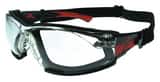 Radians Obliterator™ IQ - Iquity™ Polycarbonate Black and Red Frame Safety Glass with Clear and Anti-fog Lens ROBL113 at Pollardwater
