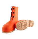 Tingley RubberHazproof®塑料和橡胶靴，带有钢趾的橡胶靴，橙色和奶油T8233011在Pollardwater