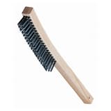 Abco 14 in. Wood and Tempered Steel Wire Brush with Long Handle A01711TS at Pollardwater