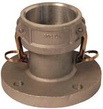 Dixon Valve & Coupling Coupler x Flanged Aluminum Adapter with Rubber Gasket D200DLAL at Pollardwater