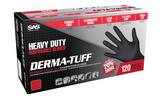 SAS Safety Derma-Tuff® 6 mil Powder Free Rubber Disposable Glove in Black (Pack of 120) SAS66582 at Pollardwater