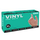 HNC ENTERPRISES 4 mil Powder Free Vinyl Disposable Glove in Clear (Box of 100) H6008BX at Pollardwater